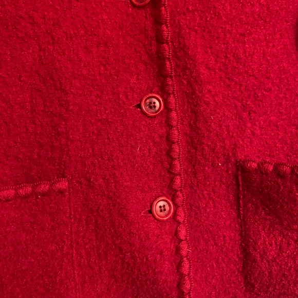 Talbots petite red wool blazer - Picture 5 of 8
